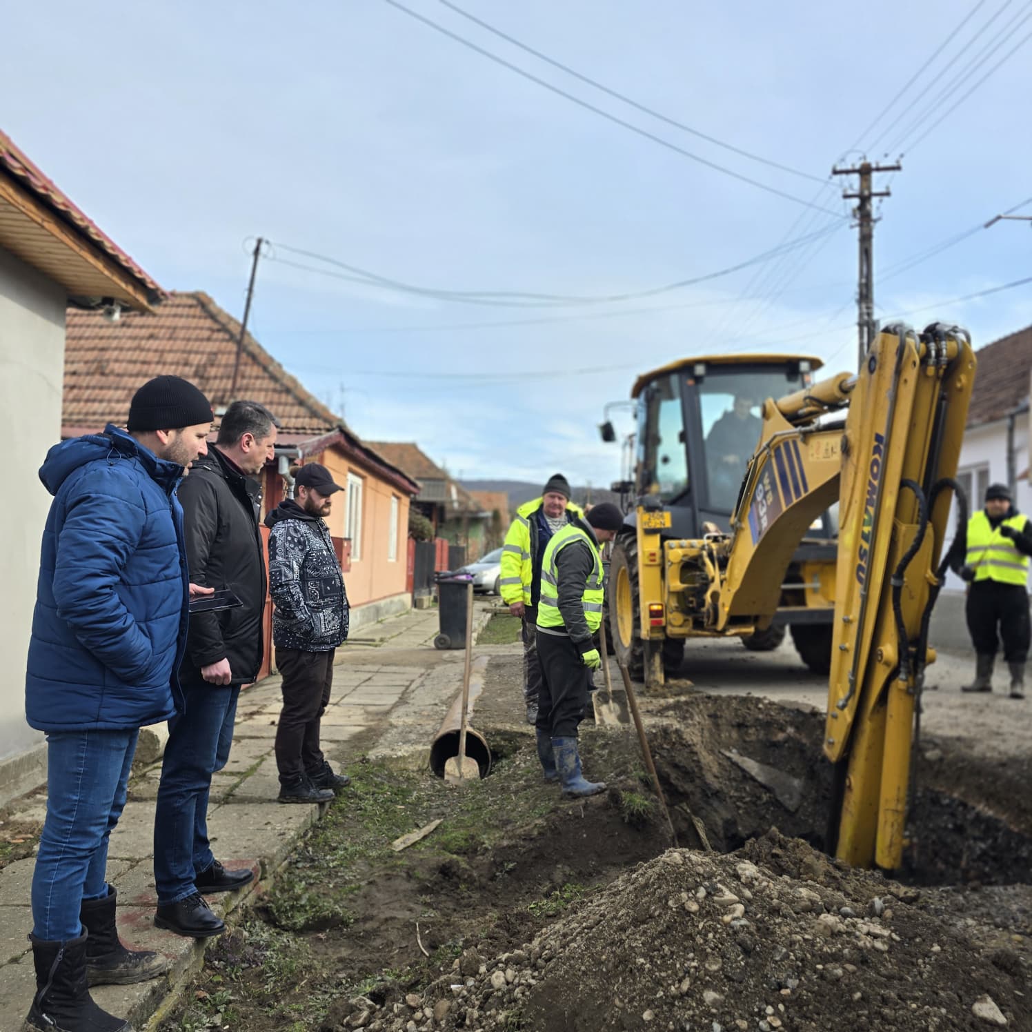 Au început lucrările pentru rețeaua de canalizare menajeră în satul aparținător al municipiului Sighișoara – Hetiur.