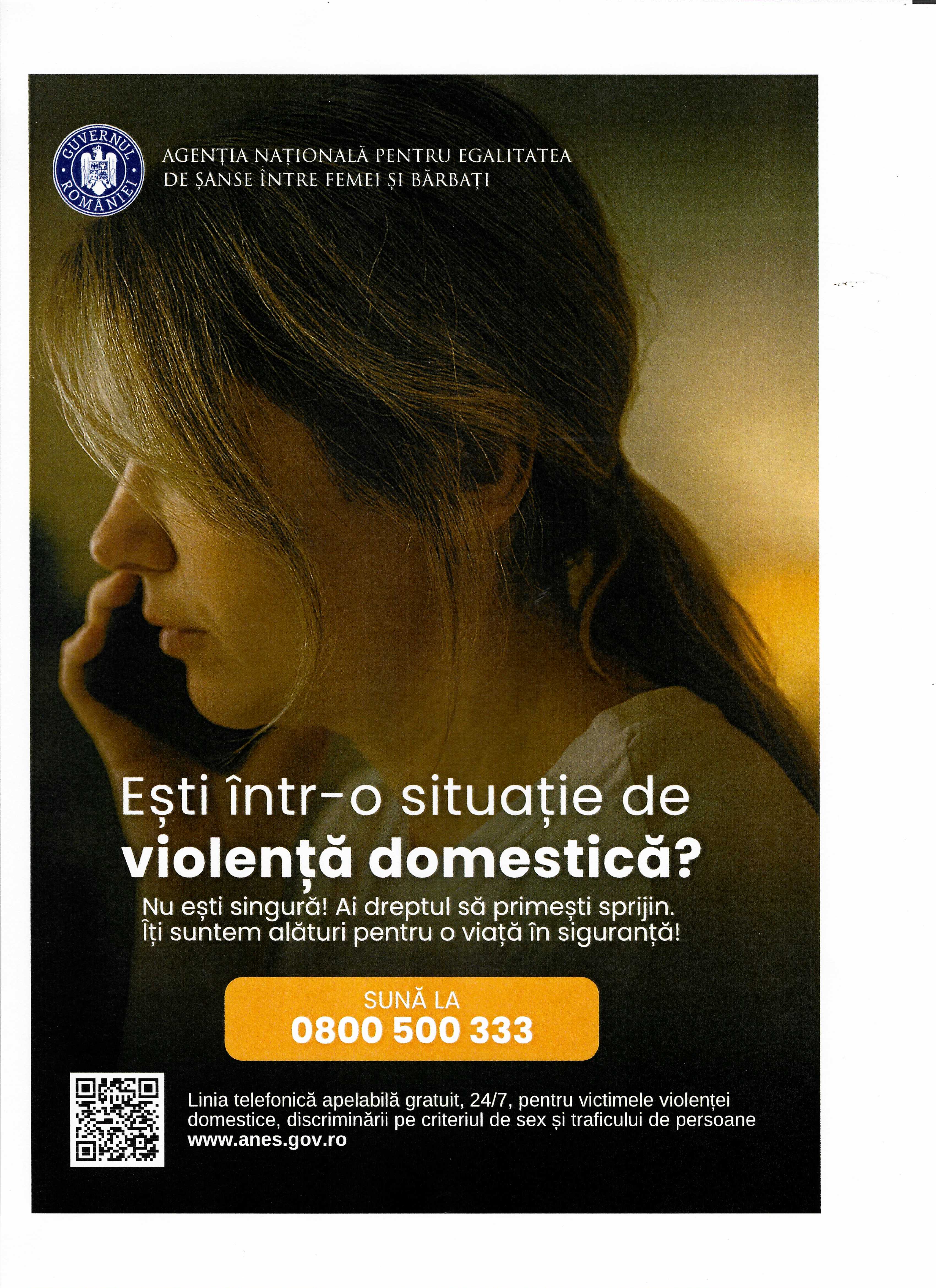 Campania ”Nu ești singură!” - campanie pentru victimele violenței domestice, discriminării pe criteriul de sex și traficului de persoane